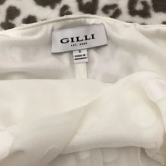 Gilli White / Off White Polka Dot Summer Dress Size Small - Picture 10 of 16